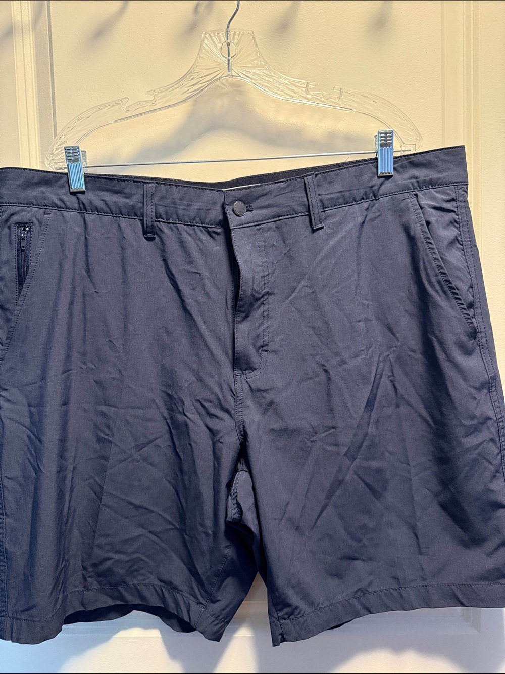 Chaps Men's Flat Front Shorts Navy